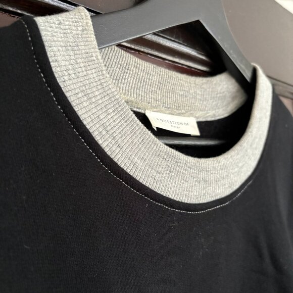 A Question Of Black and Grey Crewneck Size XL - Picture 3 of 6